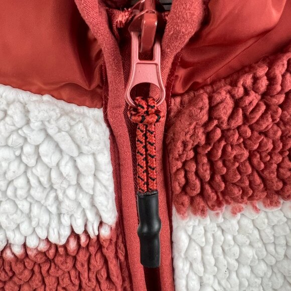 Stoic MTN High Pile Fleece Full Zip Jacket Size M Checkerboard Sherpa Gorpcore - Picture 4 of 10